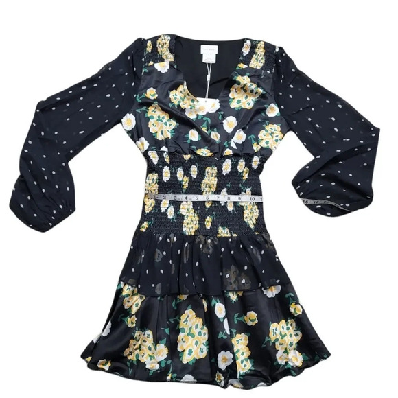 Foxiedox Anemone Smocked Mixed-Print Dress - Picture 10 of 14